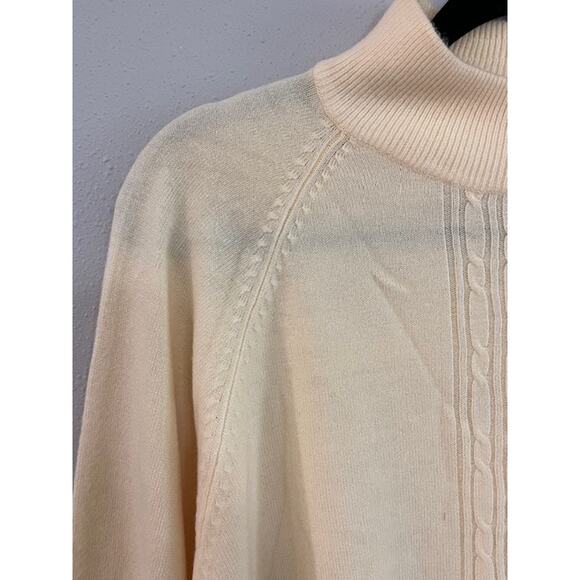 Allison Daley Yellow Sweater, Petite Med, Soft Knit, Spring Layering Essential - Picture 5 of 9